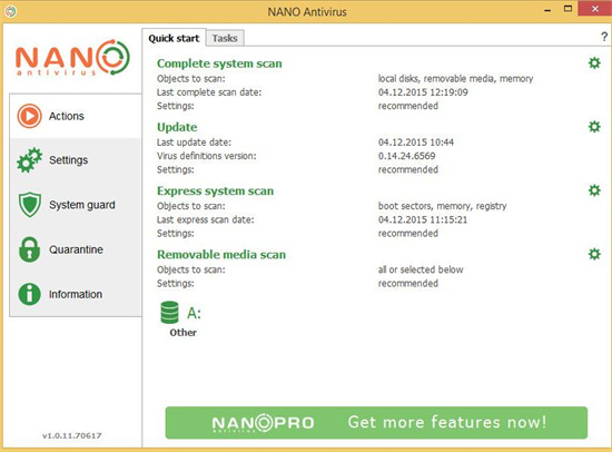 NANOAntiVirus官方版 v1.0.134.9038 官方版