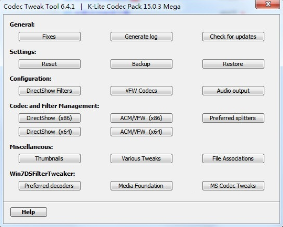 K-Lite Mega Codec Pack官方版 v15.8.9 完整篇