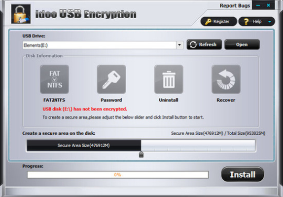 idoo USB Encryption破解版 v8.0 最新版本